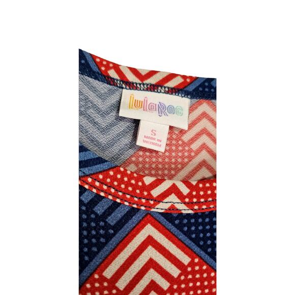 Lularoe red white and blue Maria dress small NWT - Picture 2 of 4